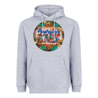 Heather Grey american babe Heavyweight Hoodie - Artiststas
