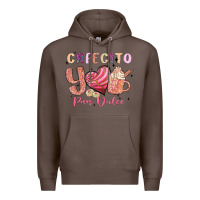 Coffee cafecito y pan dulce Premium Hoodie - MaliasSmallBusiness
