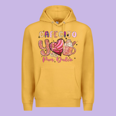 Cafecito Y Pan Dulce Premium Hoodie Designed By Maliassmallbusiness