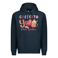 Navy cafecito y pan dulce Premium Hoodie - MaliasSmallBusiness