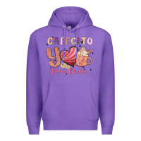 Purple cafecito y pan dulce Premium Hoodie - MaliasSmallBusiness