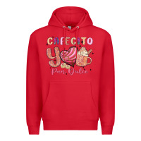 Red cafecito y pan dulce Premium Hoodie - MaliasSmallBusiness