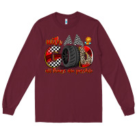 Burgundy with god all things are possible Long Sleeve Tee - Zillion Design Studio