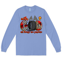 Colony Blue with god all things are possible Long Sleeve Tee - Zillion Design Studio