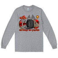 Heather Grey with god all things are possible Long Sleeve Tee - Zillion Design Studio