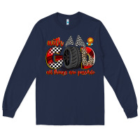 Navy with god all things are possible Long Sleeve Tee - Zillion Design Studio