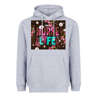 Heather Grey nurse life with pearls Heavyweight Hoodie - AdoDesignShop