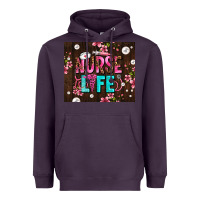 Plum nurse life with pearls Heavyweight Hoodie - AdoDesignShop