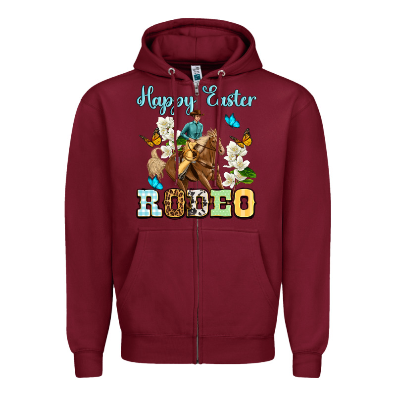 Happy Easter Rodeo Zipper Hoodie by OliviaCreatesArt | Teevron
