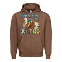 Chestnut Happy Easter rodeo Zipper Hoodie - OliviaCreatesArt
