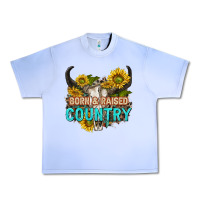 Grape Ice born and raised country tbw Urban Heavy Tee - texasbilliewilder