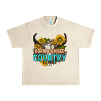 Sandshell born and raised country tbw Urban Heavy Tee - texasbilliewilder