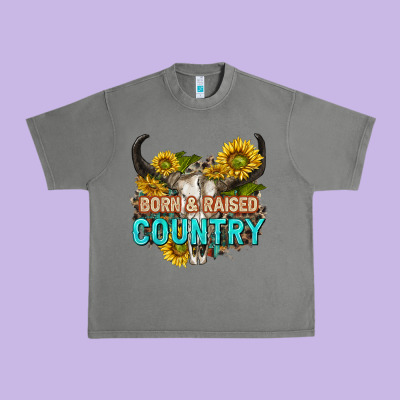 Urban Heavy Tee born and raised country tbw
