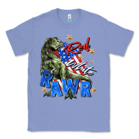 Colony Blue red white rawr Classic Tee - Zillion Design Studio