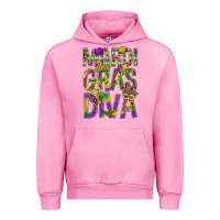 Fuchsia Pink Mardi Gras diva Urban Hoodie - BundleAndBundleShop
