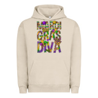 Pigment French Oak Mardi Gras diva Urban Hoodie - BundleAndBundleShop
