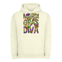 Pigment Pistachio Mardi Gras diva Urban Hoodie - BundleAndBundleShop