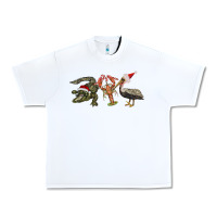 White Christmas alligator pelican crawfish Urban Heavy Tee - BarkalooDesign