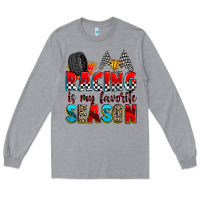 Heather Grey racing is my favorite season Long Sleeve Tee - Zillion Design Studio