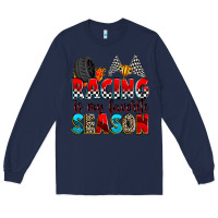 Navy racing is my favorite season Long Sleeve Tee - Zillion Design Studio