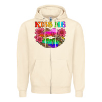 Sandshell lgbtq kiss me Zipper Hoodie - HRA Design Shop