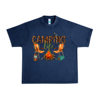 Navy camping life Urban Heavy Tee - texasbilliewilder