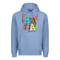 Colony Blue Autism Mama Premium Hoodie - NancyCooperArtShop