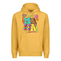 Mustard Autism Mama Premium Hoodie - NancyCooperArtShop