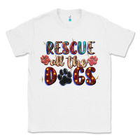 White rescue all the dogs Classic Tee - Zillion Design Studio
