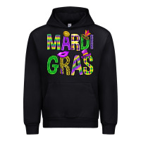 Black Mardi Gras Carnaval Mask Urban Hoodie - BundleAndBundleShop