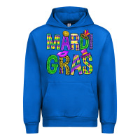 Cobalt Mardi Gras Carnaval Mask Urban Hoodie - BundleAndBundleShop