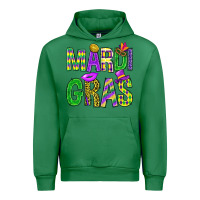 Emerald Mardi Gras Carnaval Mask Urban Hoodie - BundleAndBundleShop