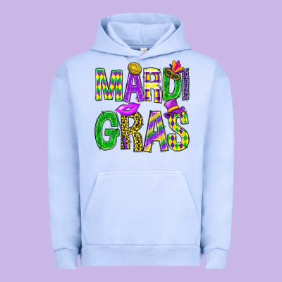 Mardi Gras Carnaval Mask Urban Hoodie Designed By Bundleandbundleshop