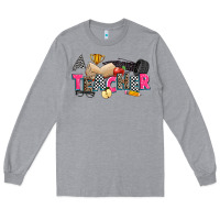 Heather Grey race teacher Long Sleeve Tee - Zillion Design Studio