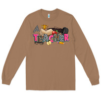 Toasted Coconut race teacher Long Sleeve Tee - Zillion Design Studio