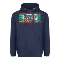 Navy american babe Heavyweight Hoodie - Artiststas