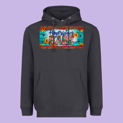 American Babe Heavyweight Hoodie Designed By Artiststas