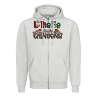 Dove Grey la mama mas chingona Zipper Hoodie - CowhideDigitalArt