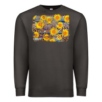Smoke aztec sunflower leopard background Premium Sweatshirt - AdoDesignShop