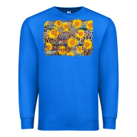 True Royal aztec sunflower leopard background Premium Sweatshirt - AdoDesignShop