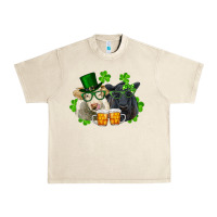 Sandshell St. Patrick's Day Charolais And Black Angus Cows Urban Heavy Tee - RanaPortraitStore