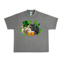 Tornado St. Patrick's Day Charolais And Black Angus Cows Urban Heavy Tee - RanaPortraitStore
