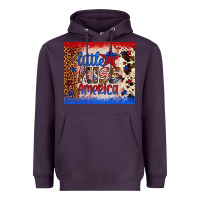 Plum little miss america Heavyweight Hoodie - Artiststas