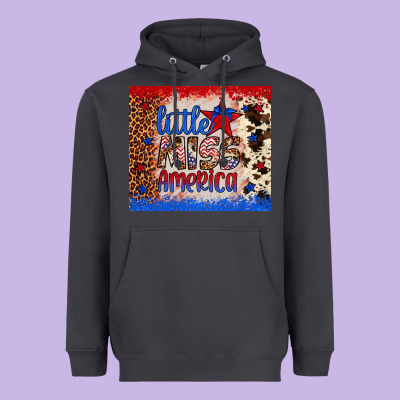 Little Miss America Heavyweight Hoodie Designed By Artiststas