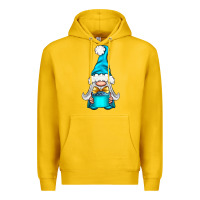 Lemon winter gnome with gift Premium Hoodie - NancyCooperArtShop