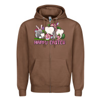 Chestnut Happy Easter teeth Zipper Hoodie - OliviaCreatesArt