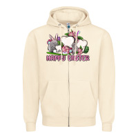 Sandshell Happy Easter teeth Zipper Hoodie - OliviaCreatesArt