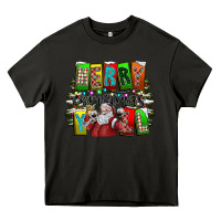 Asphalt merry christmas yall Heavy Core Tee - CowhideDigitalArt