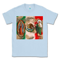 Dusty Blue Virgin Mary and San Judas Classic Tee - CTS Tumbler Store