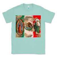 Seafoam Virgin Mary and San Judas Classic Tee - CTS Tumbler Store